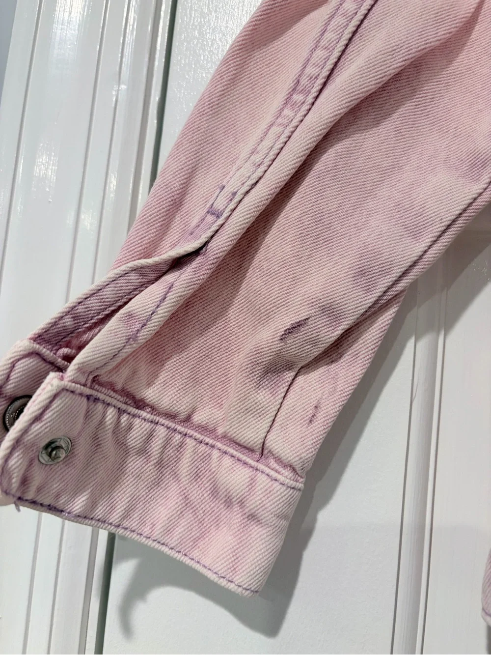 H&M &Denim Kids Pink Denim Jean Jacket Size 9/10